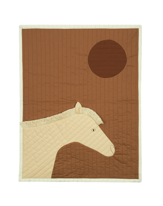 HORSE QUILTED BLANKET 