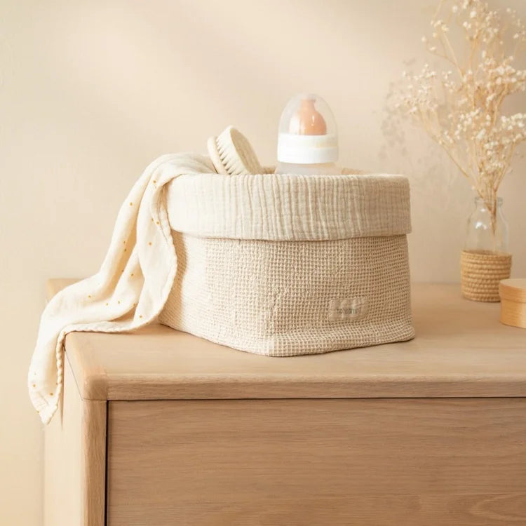 WASHED COTTON BASKET 