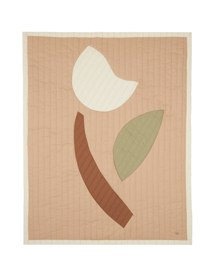 COPERTA TRAPUNTATA TULIPANO