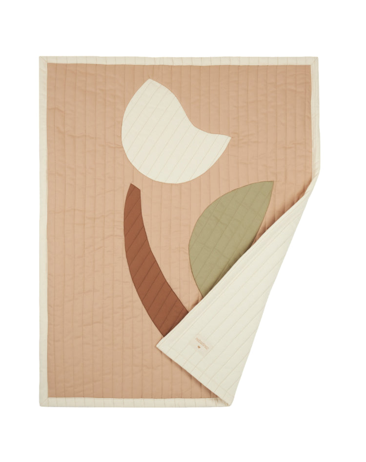 COPERTA TRAPUNTATA TULIPANO