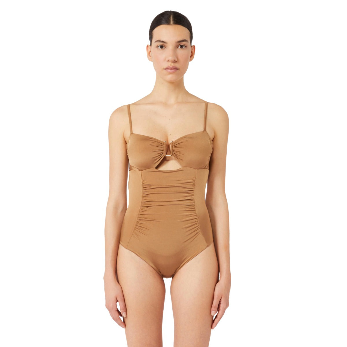 CURVED SWIMMING COSTUME