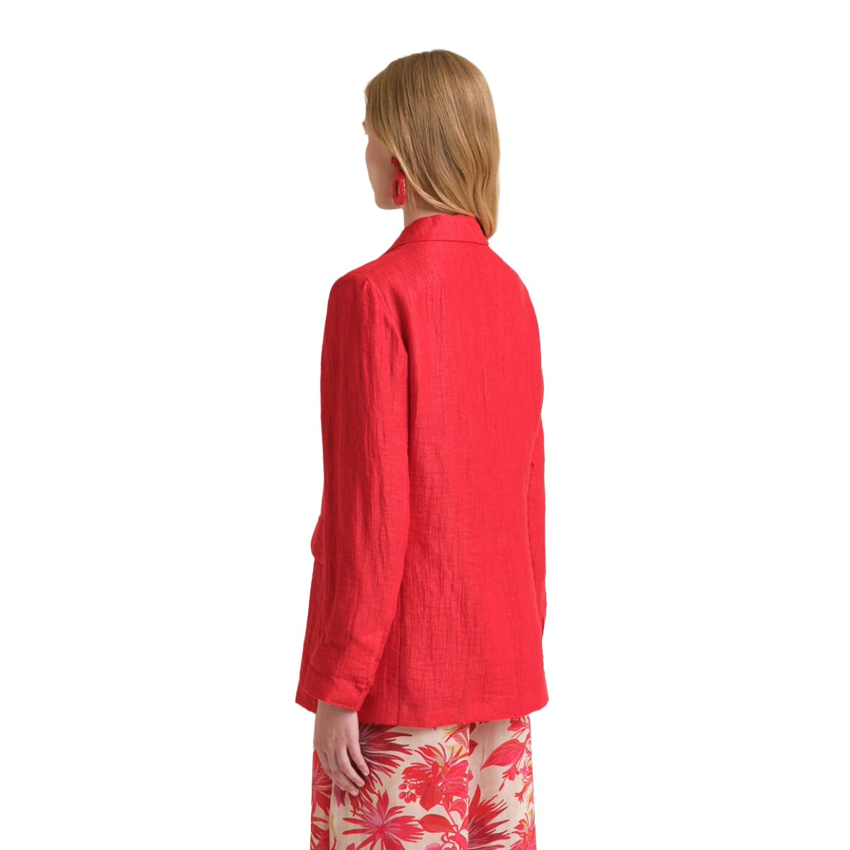 LINEN JACQUARD JACKET
