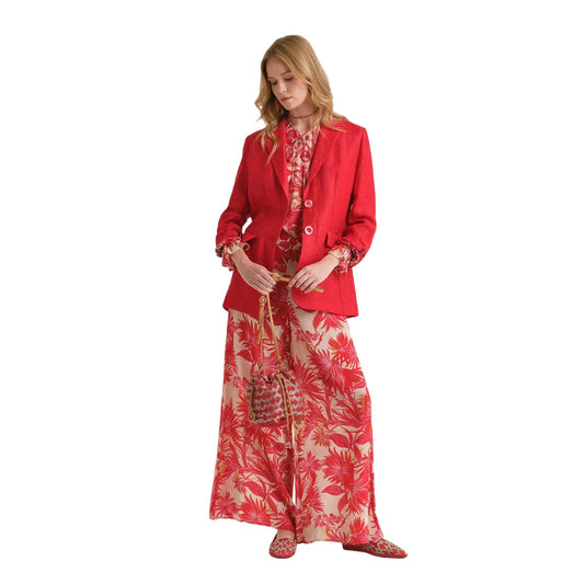 LINEN JACQUARD JACKET