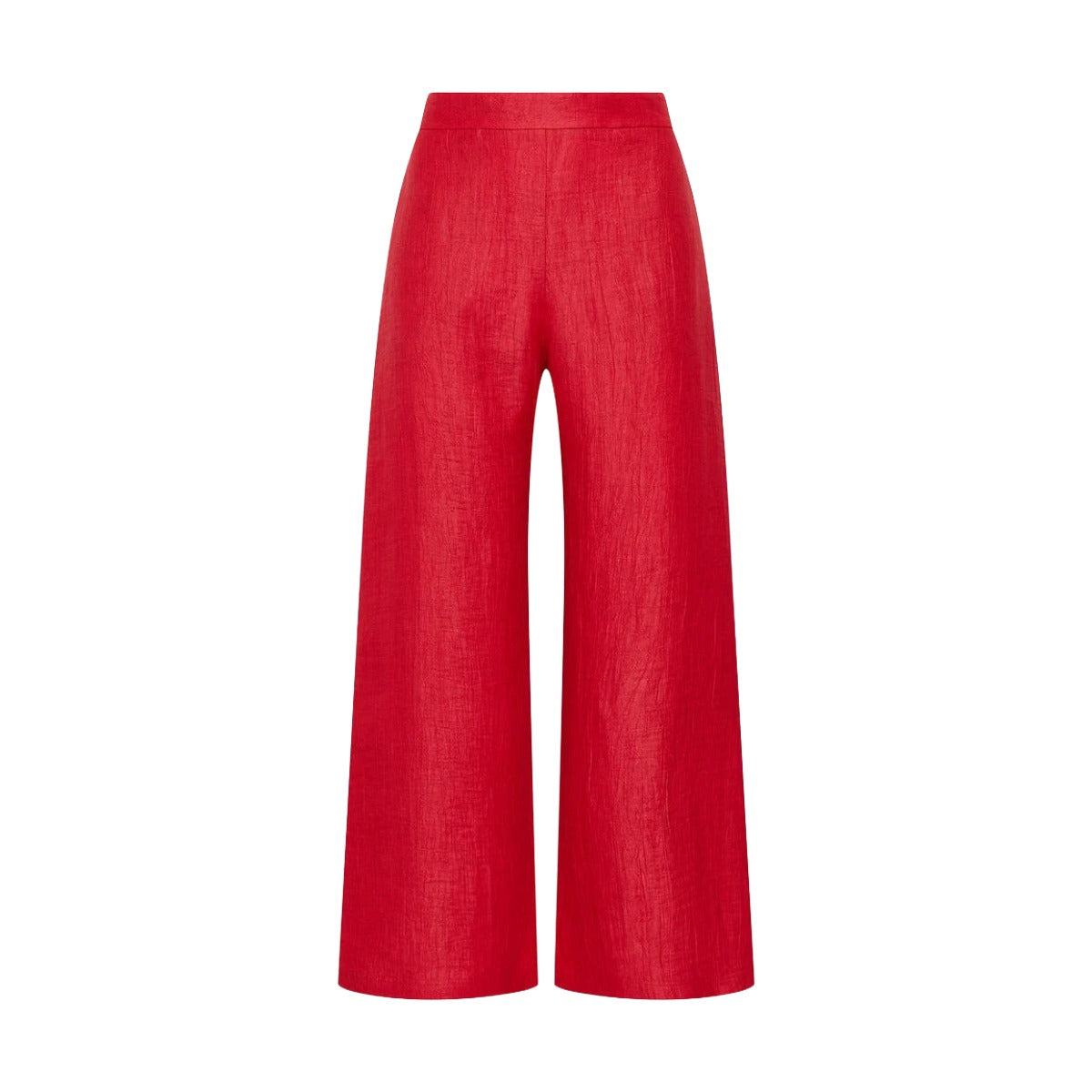 JACQUARD LINEN TROUSERS