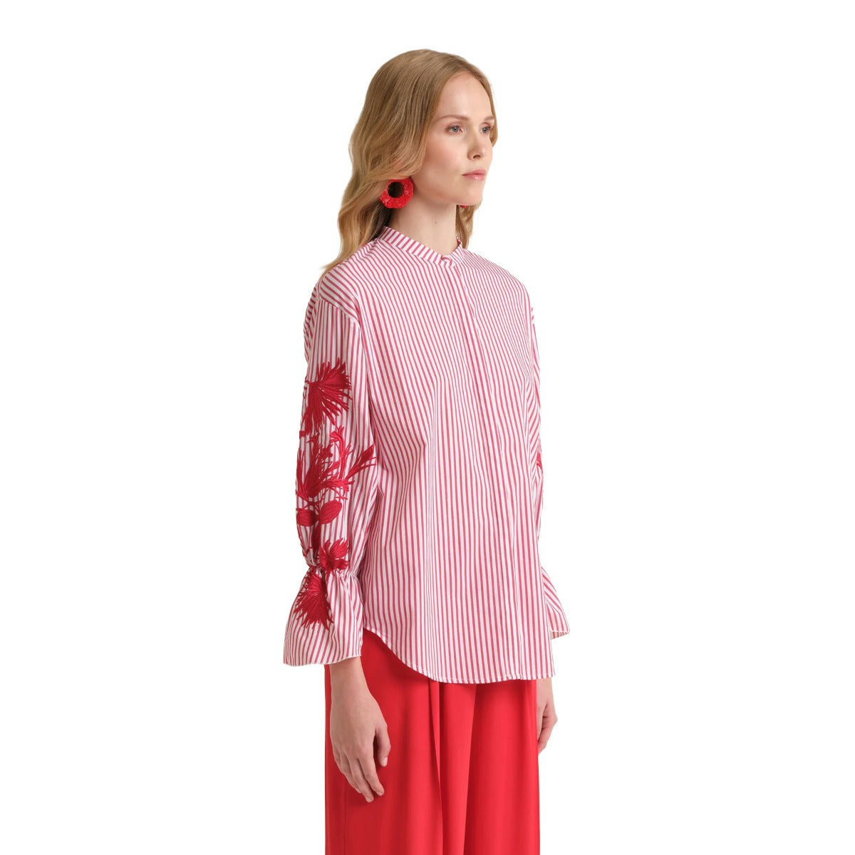 CAMICIA STRIPED FLEUR