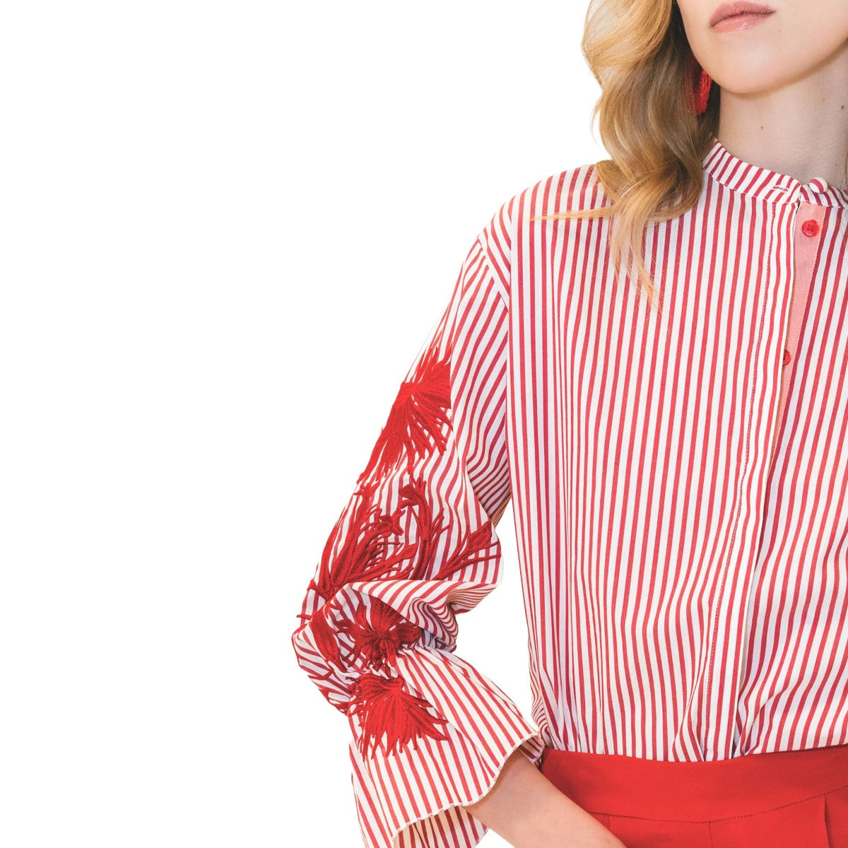 CAMICIA STRIPED FLEUR