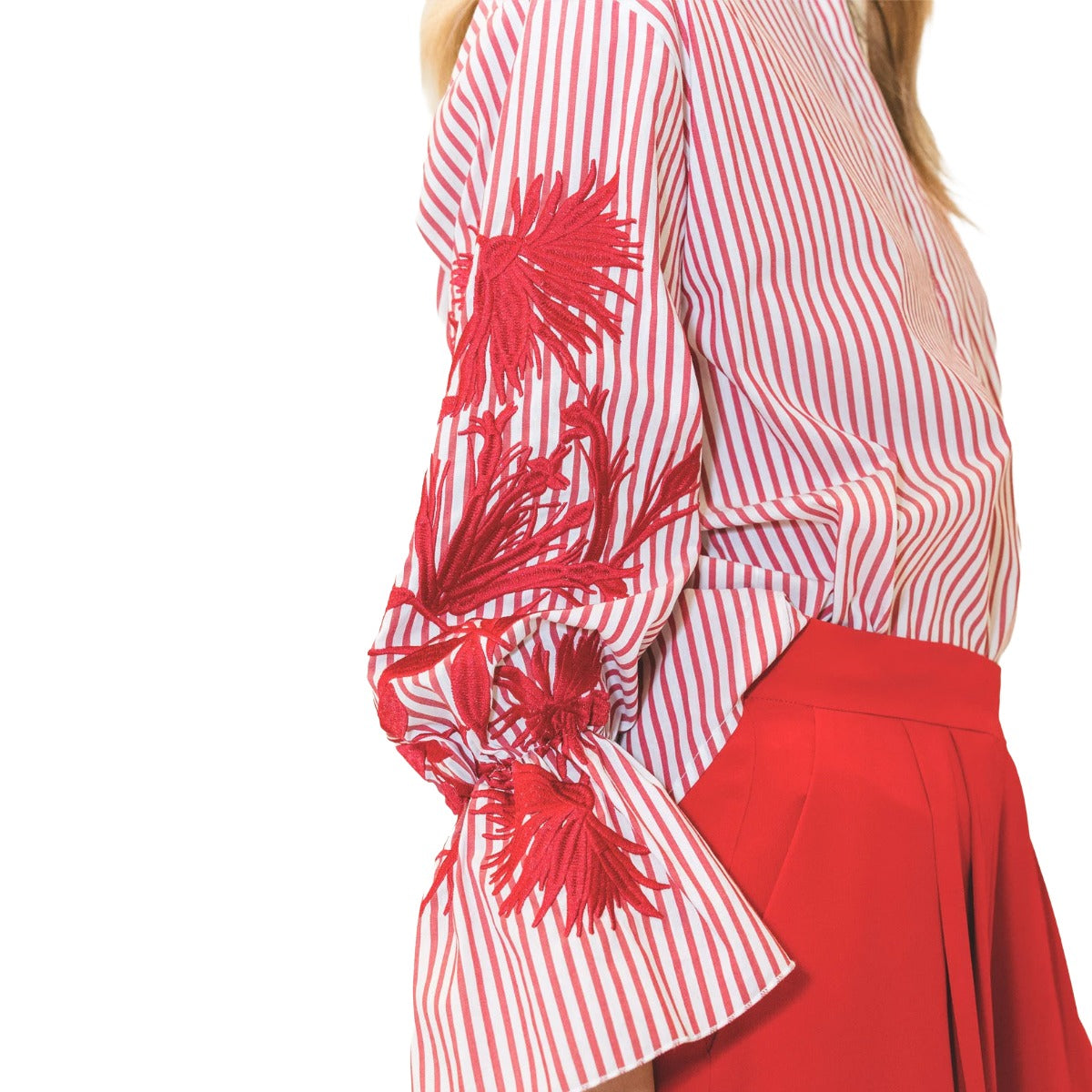 CAMICIA STRIPED FLEUR