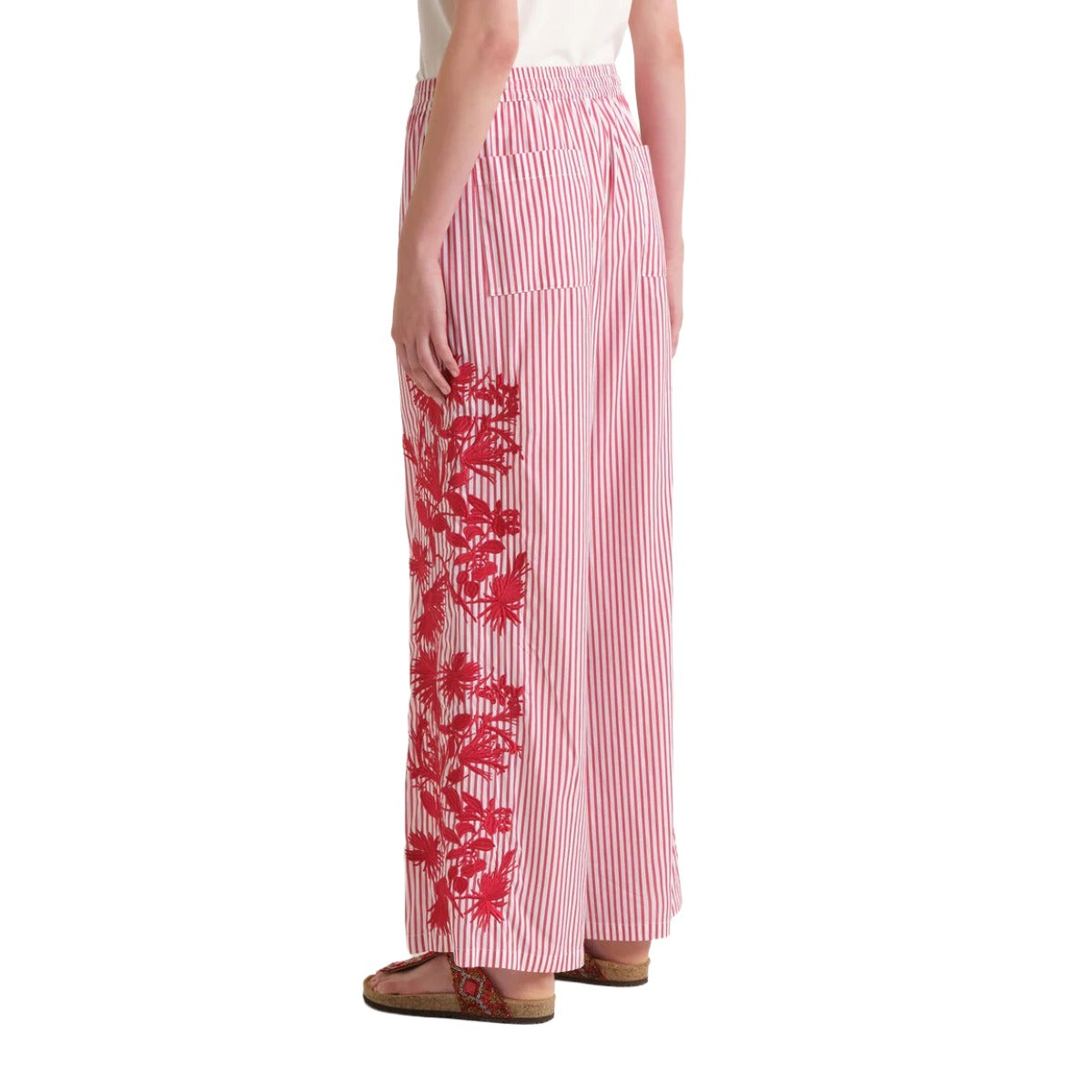 PANTALONE STRIPED FLEUR